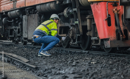 Rail technicians identify, repair engine issues, prevent fuel leaks for efficient train operation