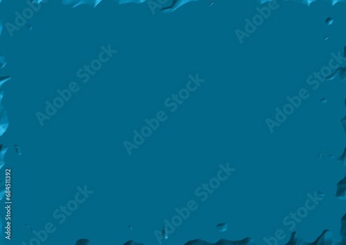 青い背景素材・フレーム枠・石板イメージ 