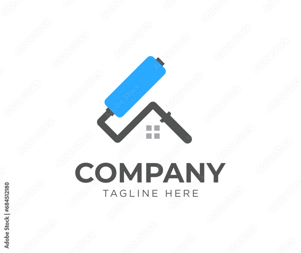 Home paint logo vector design Home paint logo vector design