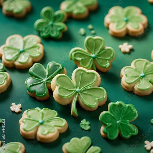Shamrock Shaped Sugar Cookies - Sweet Bites of Irish Charm