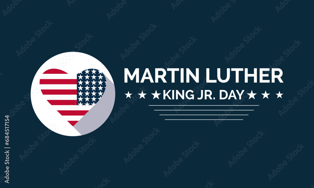 Martin Luther King Jr. Day vector template Celebrating Civil Rights and