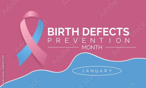 National Birth Defects Prevention Month vector template. Raising Awareness and Supporting Healthy Pregnancies with Birth Defect Prevention Graphics. background, banner, card, poster design.