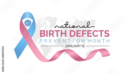 National Birth Defects Prevention Month vector template. Raising Awareness and Supporting Healthy Pregnancies with Birth Defect Prevention Graphics. background, banner, card, poster design.