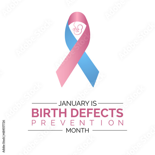 National Birth Defects Prevention Month vector template. Raising Awareness and Supporting Healthy Pregnancies with Birth Defect Prevention Graphics. background, banner, card, poster design.