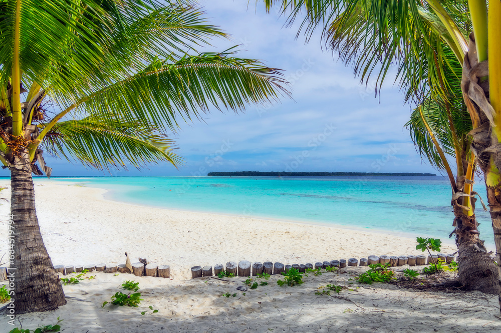 PapuaNew Guinea, Milne Bay Province, Sandy beach in Conflict Islands PapuaNew Guinea, Milne Bay Province, Sandy beach in Conflict Islands