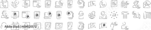 Contact Us hand drawn icons set, including icons such as Call, Calendar, Email, Contact us, Help Line, and more. pencil sketch vector icon collection photo