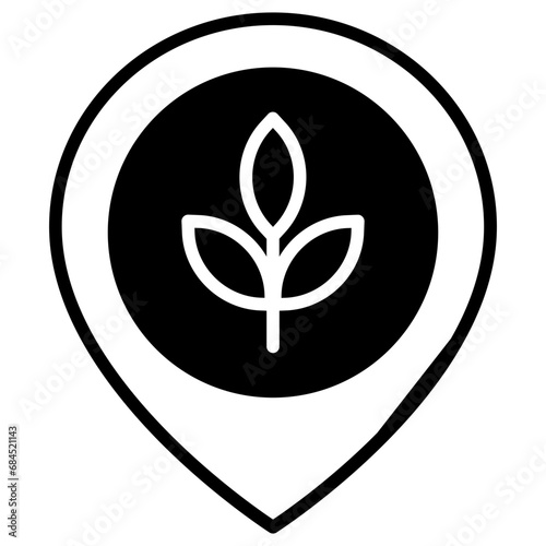 Bar Place solid glyph icon