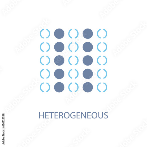 Homogeneous concept line icon. Simple element illustration. Homogeneous concept outline symbol design. photo