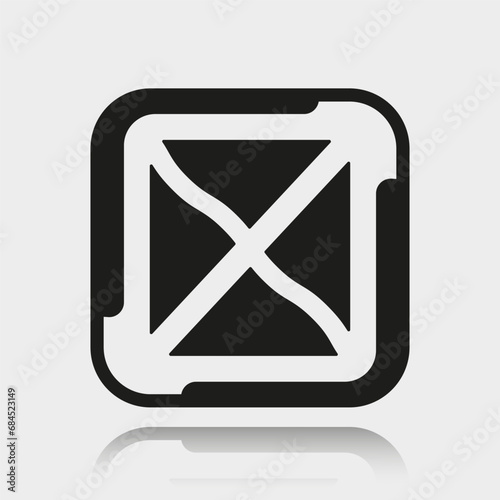 Moba map icon. Interface element for the game. Vector illustration.