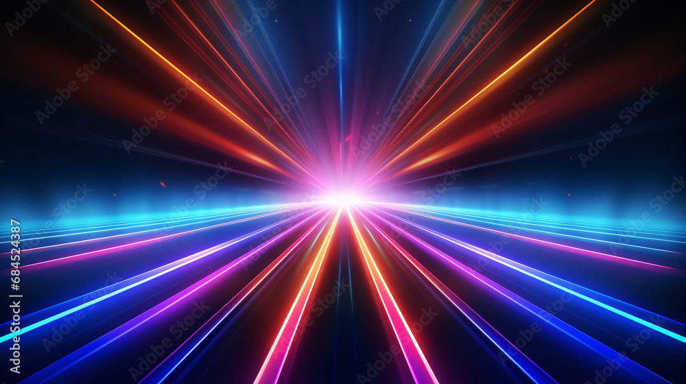 line colorful background neon light generative ai line colorful background neon light generative ai