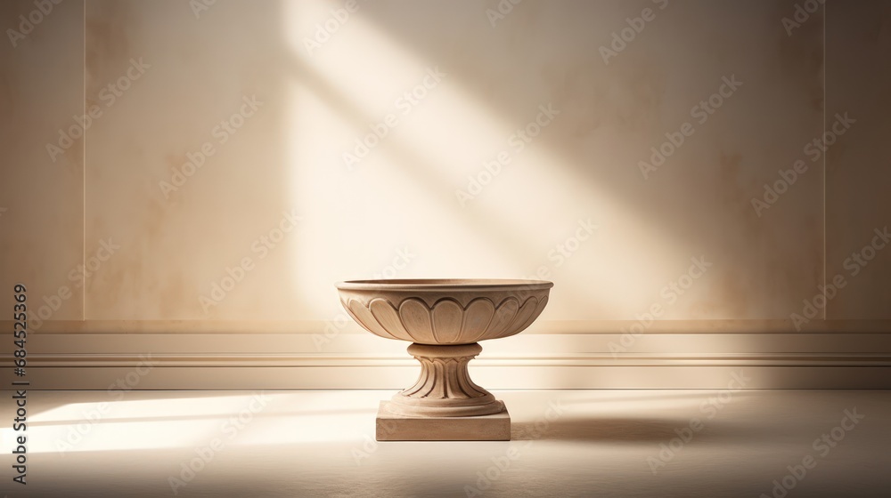 Immaculate pedestal in radiant light exudes elegance Immaculate pedestal in radiant light exudes elegance