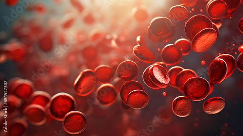 Red Blood Cells, Blood Clot, Medical Science Background photo