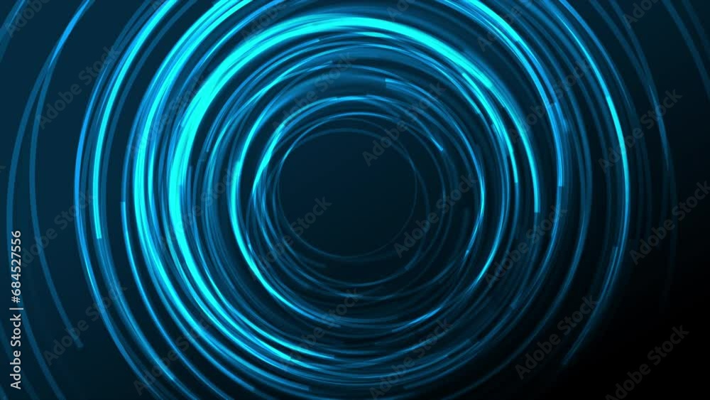 Blue minimal round lines abstract futuristic tech background. Seamless looping geometric glowing motion design. Video animation Ultra HD 4K 3840x2160 Blue minimal round lines abstract futuristic tech background. Seamless looping geometric glowing motion design. Video animation Ultra HD 4K 3840x2160