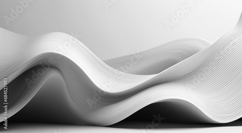 Abstract Background, Gray Curved Lines