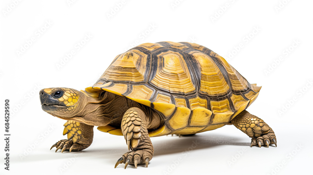 Obraz premium a tortoise isolated on a white background