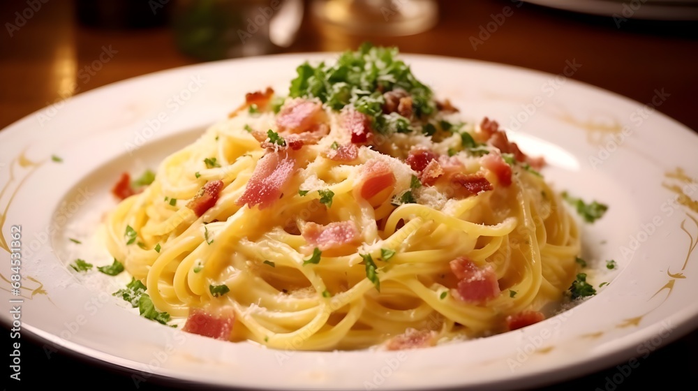 Pasta Carbonara.