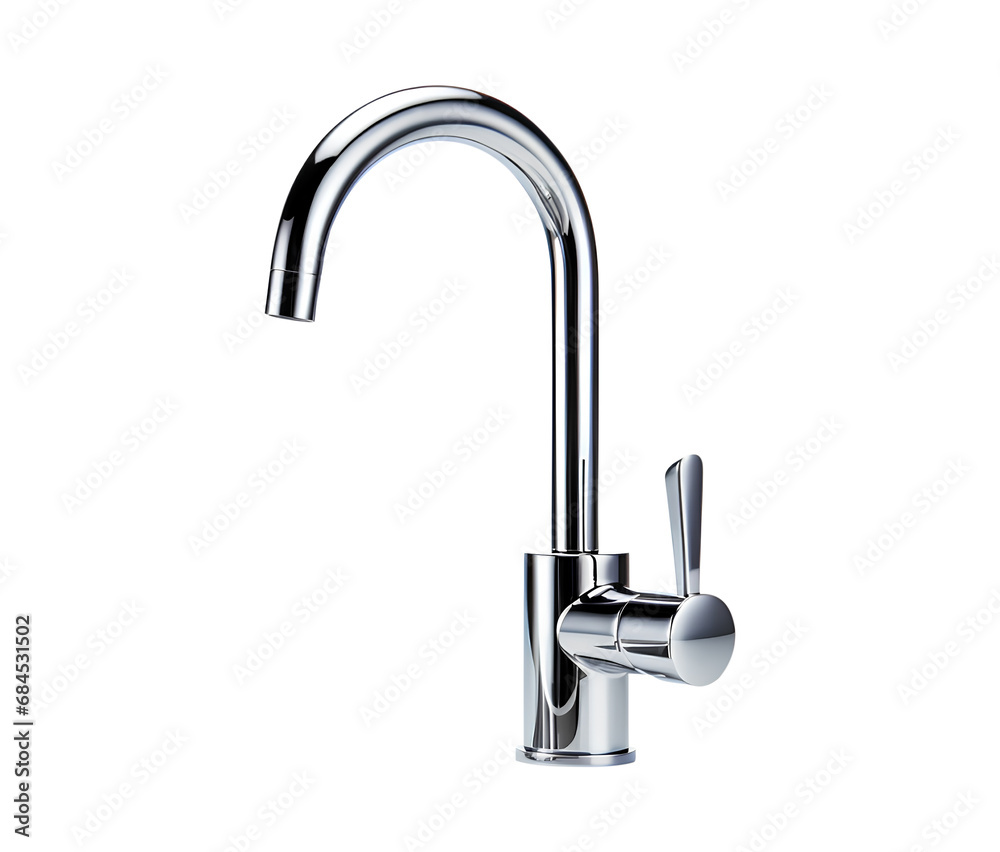 Water tap isolated on a transparent background, Generative AI Water tap isolated on a transparent background, Generative AI