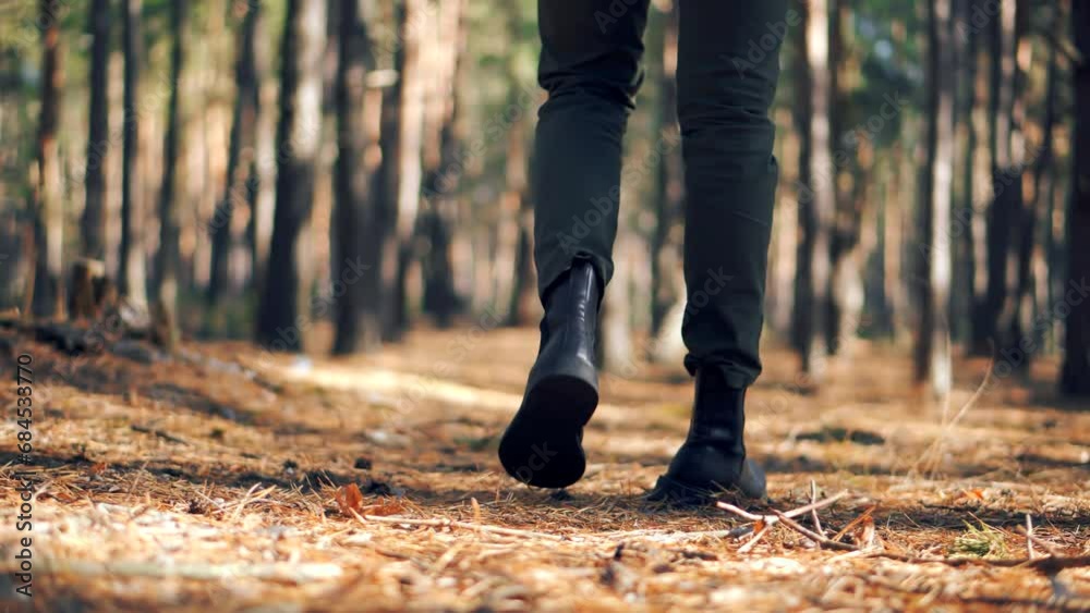 leather shoes man legs . Chelsea boots shoes	