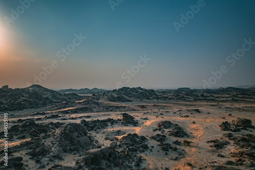 Desert at Moon Mountain Saudi Arabia