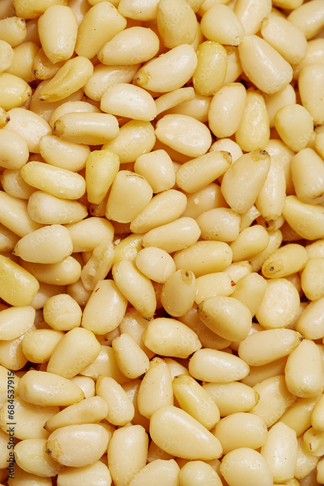 Closeup pine nuts pattern Closeup pine nuts pattern