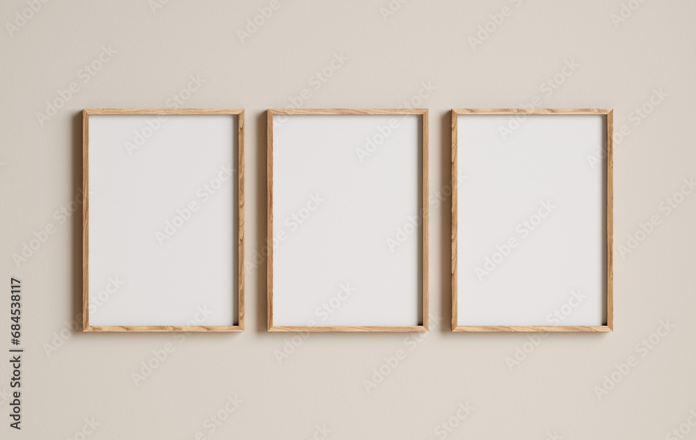 Mockup poster frame close up, 3d render Mockup poster frame close up, 3d render