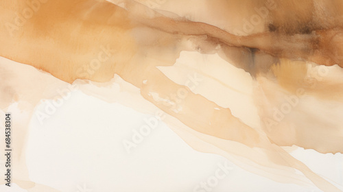 Ocher Watercolor Wallpaper With Added Black On Watercolor Paper Created Using Artificial Intelligence