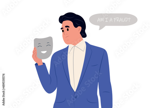 An insecure businessman. Imposter syndrome or personal incompetence. Lack of confidence in making a decision.
