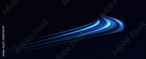 Neon speed lines. Dynamic light motion traces. Light trace wave, trace line.Futuristic neon light lines. Light movement effect, Neon speed lines. 