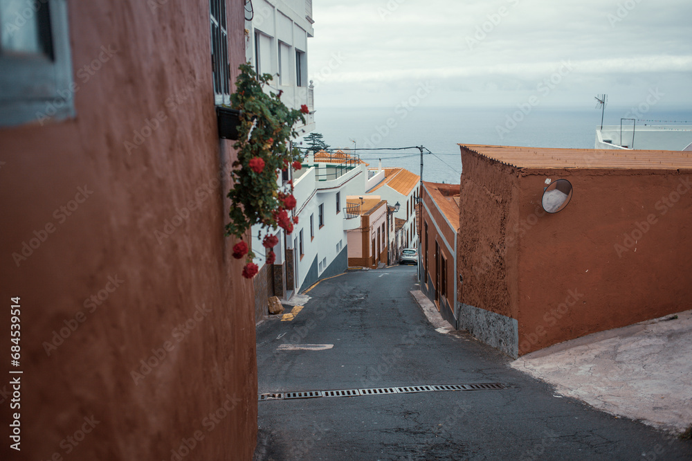 Fototapeta premium From the streets of the historical town Icod de los Vinos. Tenerife, Canary Islands, Spain