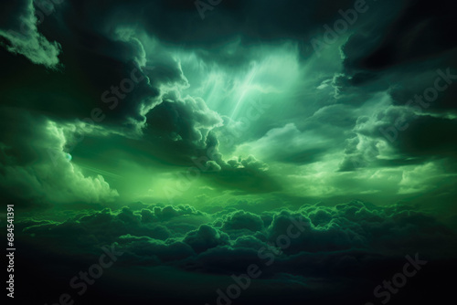 Image Of Bright Colored Fantastic Clouds For Wallpaper Created Using Artificial Intelligence