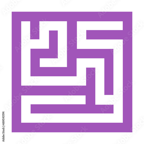 Square Maze Labyrinth Puzzle