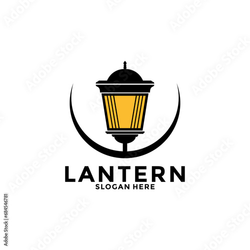 Lantern Lamp Logo Design. Creative Lantern Lamp Logo vector Template. Modern Design. Flat Logo. Vector Illustration © Febrian