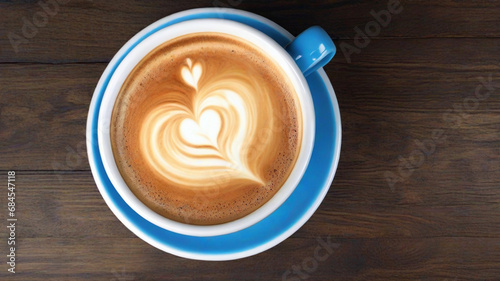 Heart latte art