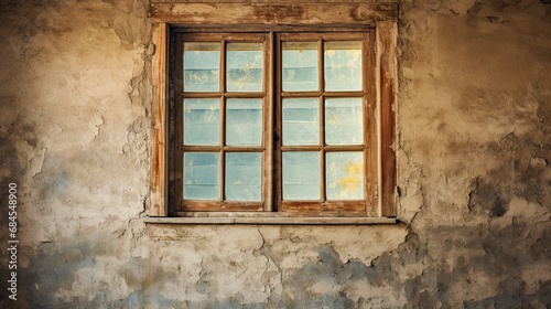 old wooden window