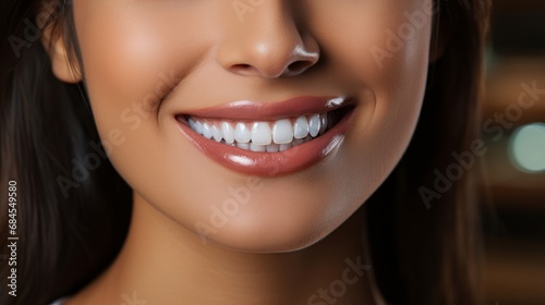 close up portrait of a woman smiling
