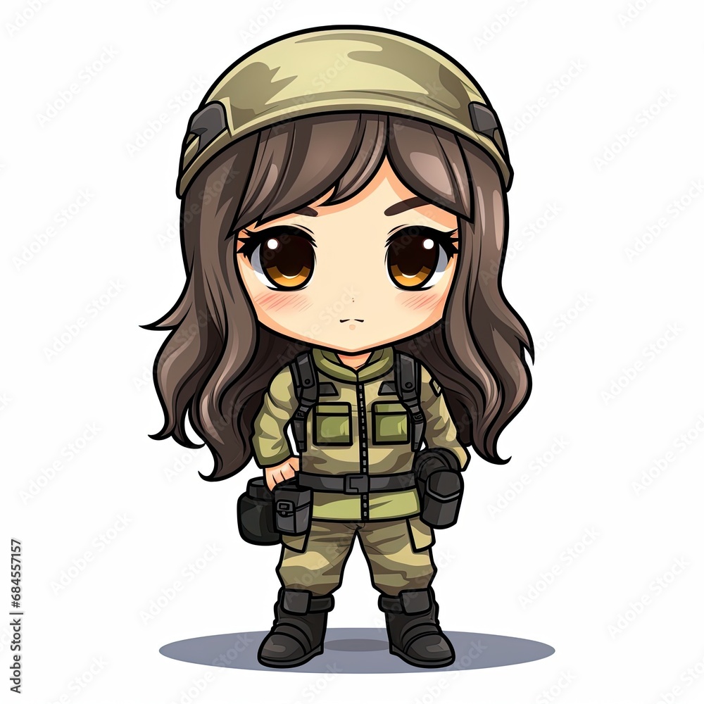 Fototapeta premium Soldier Camouflage Uniform