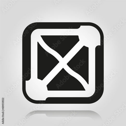 Video game map icon. Moba UI element isolated. Vector illustration.