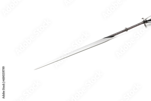 Fencing Sword Isolated on Transparent Background. Ai