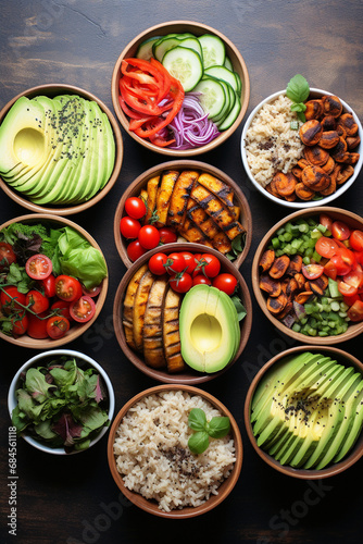 Nourishing Lunch Bowls: Featuring High-Protein Options—Vegan and Chicken Varieties © Maximilien