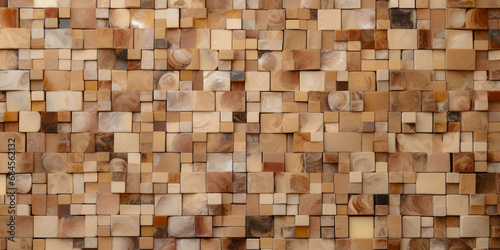 Mosaic Texture With Ocher And Brown Elements Created Using Artificial Intelligence