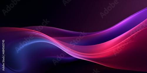 Abstract neon background with unfocussed glowing curvy lines and bokeh lights blurry Captivating product presentations on a universal abstract grayblue background with builtin lighting generative AI