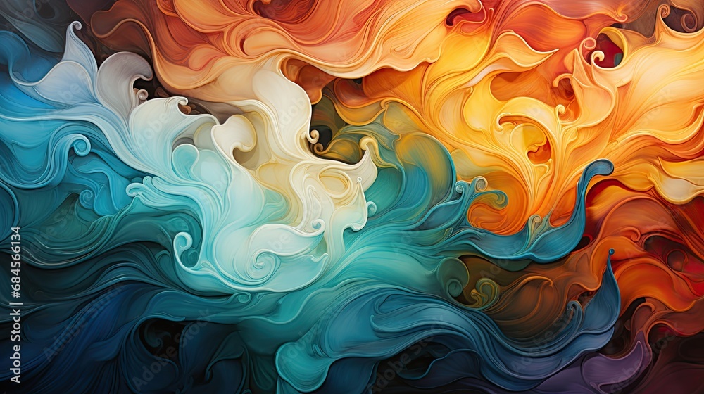 Tapestry of Vivid and Contrasting Pigments Tapestry of Vivid and Contrasting Pigments