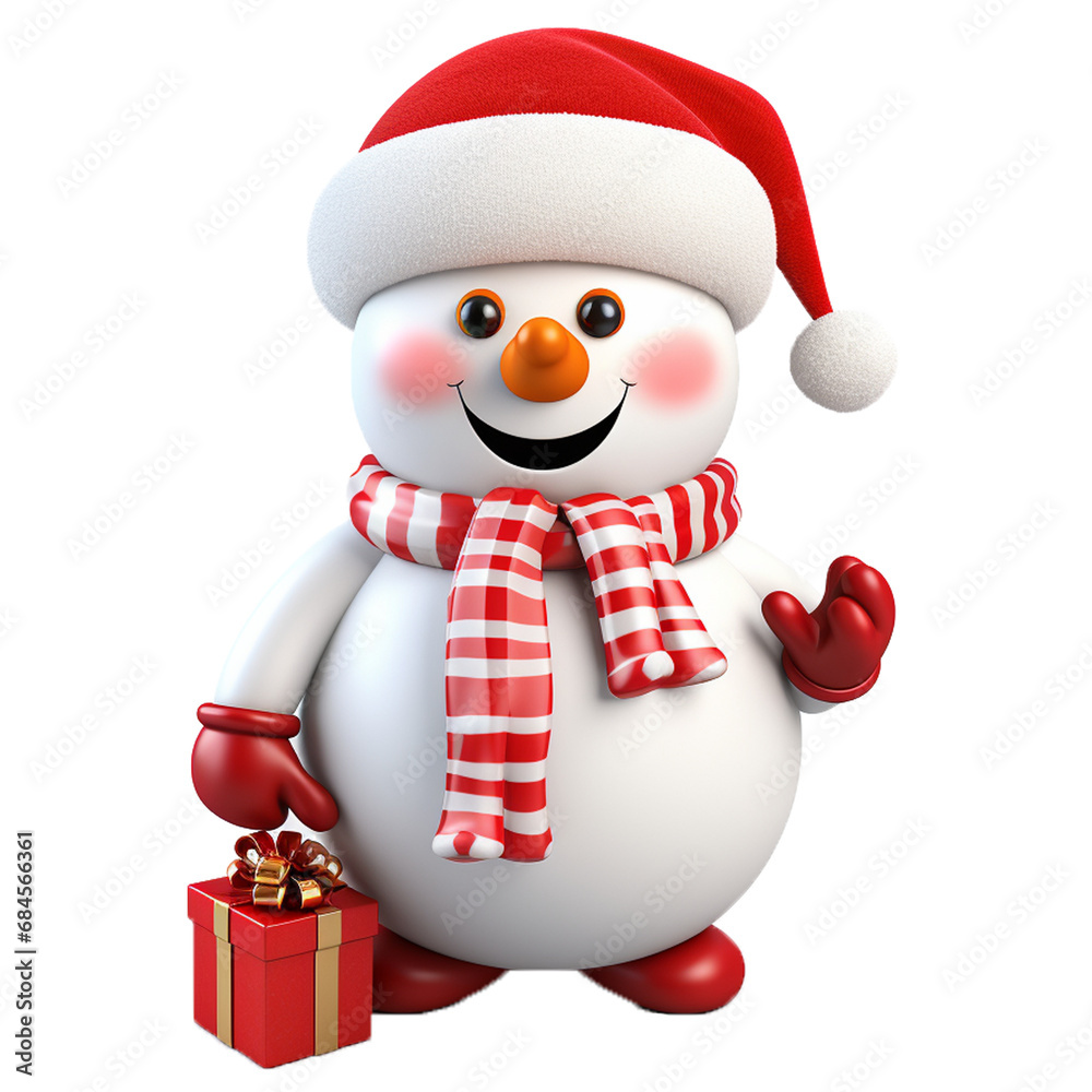 Fototapeta premium Christmas snowman 01