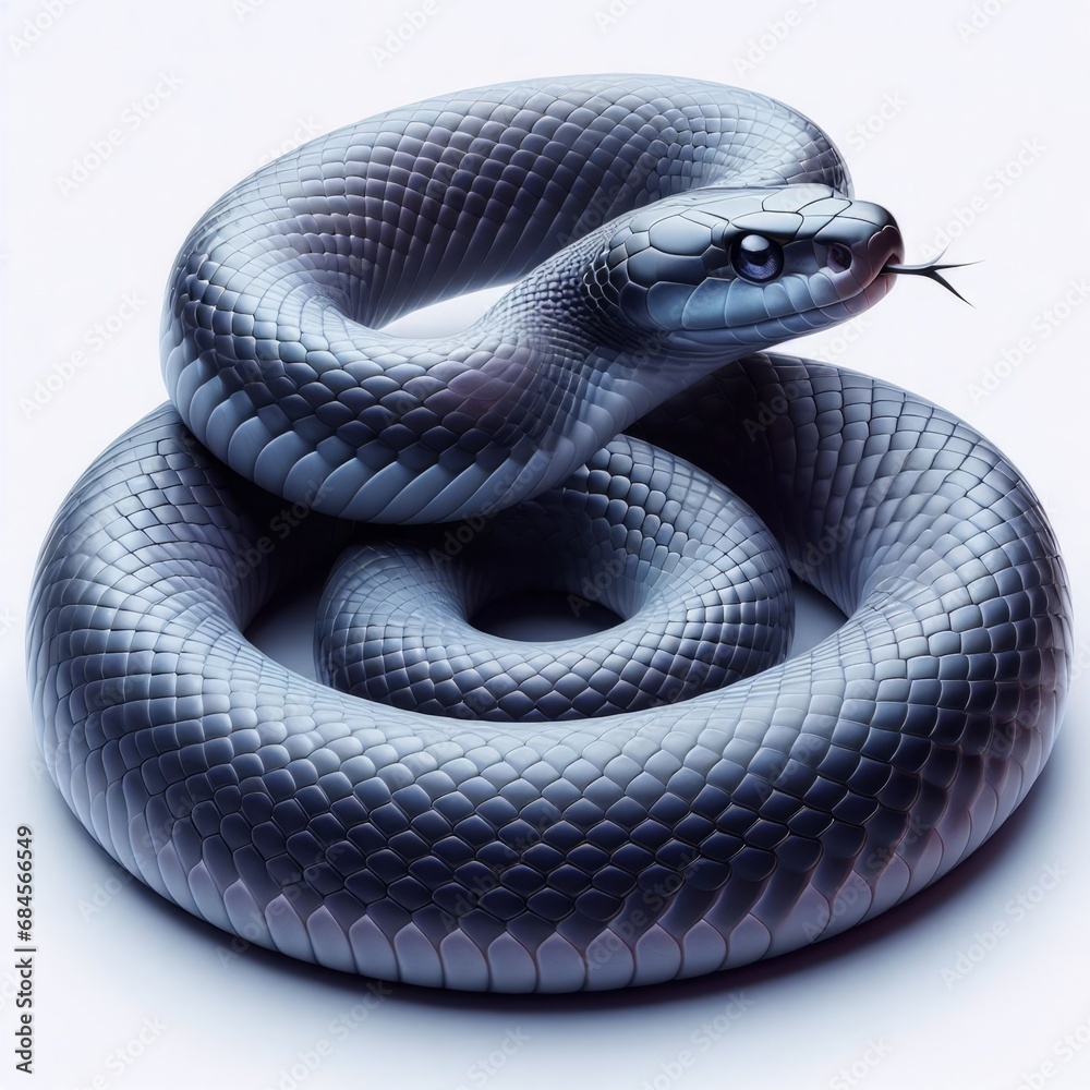 snake on white snake on white