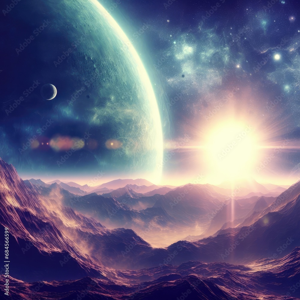 space art, incredibly beautiful science fiction wallpaper. endless universe.galaxy night panoramic 