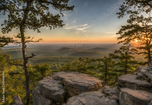Pinnacle Panorama: Arkansas' Mount Magazine State Park Vista