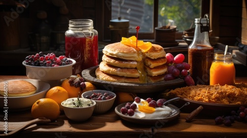 Thanksgiving Breakfast with Classic Dishes