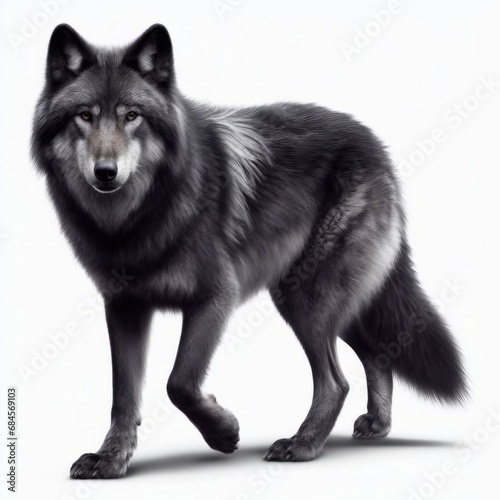 wolf isolated on white © AiDistrict
