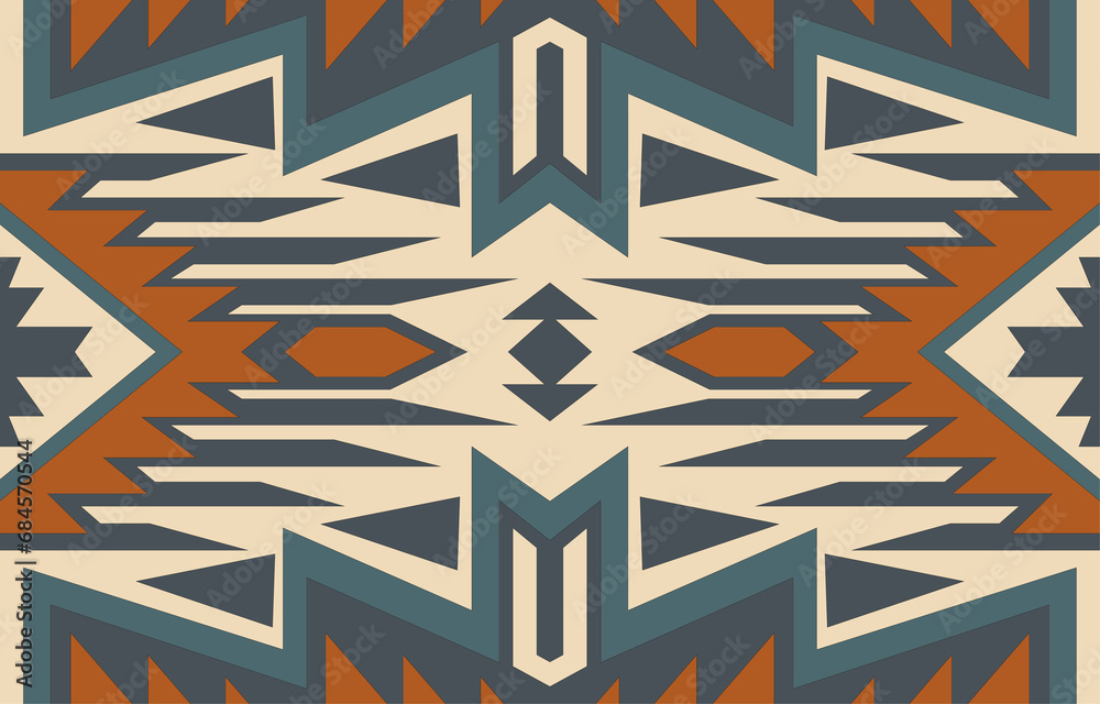 Navajo tribal vector seamless pattern. Native American ornament. Ethnic South Western decor style. Boho geometric ornament. Vector seamless pattern. Mexican blanket, rug. Woven carpet Navajo tribal vector seamless pattern. Native American ornament. Ethnic South Western decor style. Boho geometric ornament. Vector seamless pattern. Mexican blanket, rug. Woven carpet