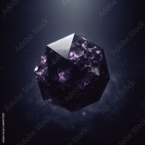 diamond on black background © AiDistrict